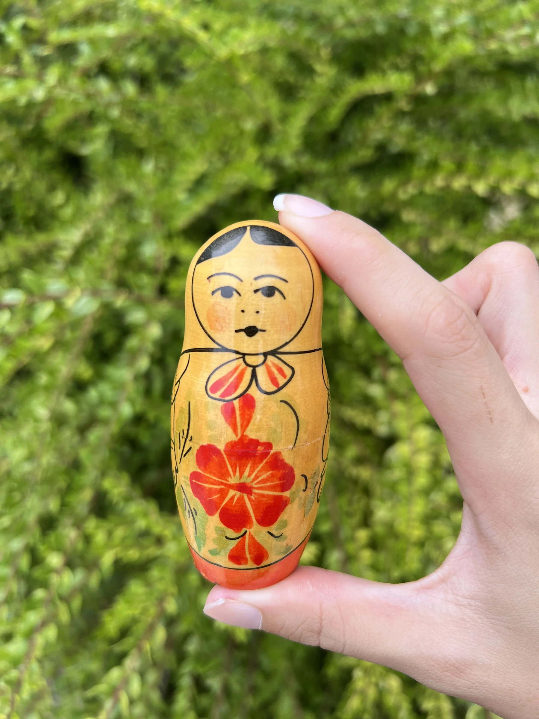 🪆 Boneca russa Matrioshka vintage feita na URSS de madeira 4 peças – photo 9